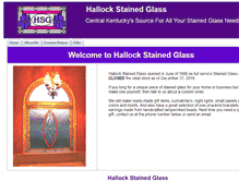 Tablet Screenshot of hallockstainedglass.com